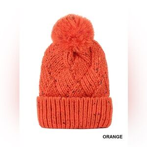 Speckled Pom Pom Beanie